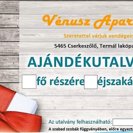 Venusz Apartman Cserkeszőlő Eksteriør bilde
